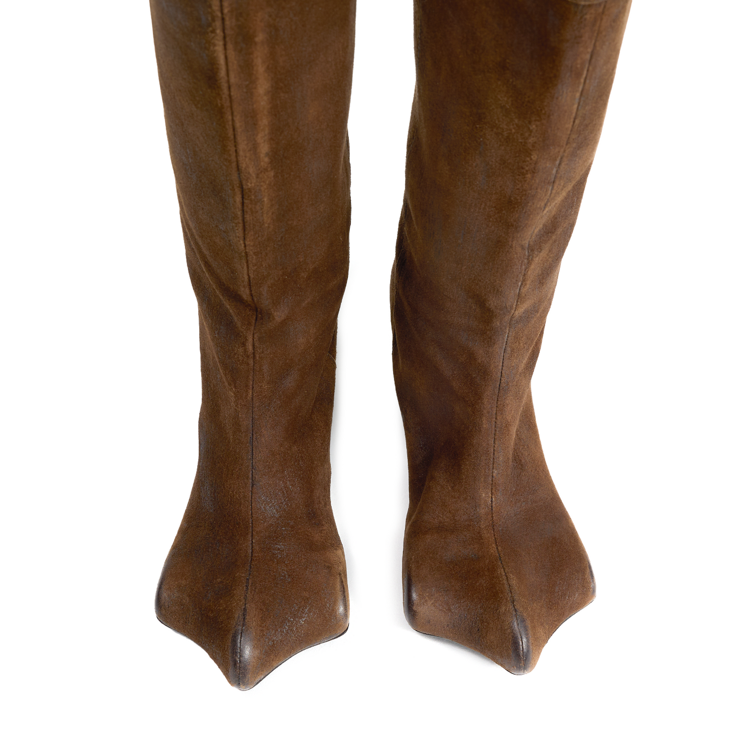 DRAGO WIDE-CALF BOOTS VINTAGE BROWN