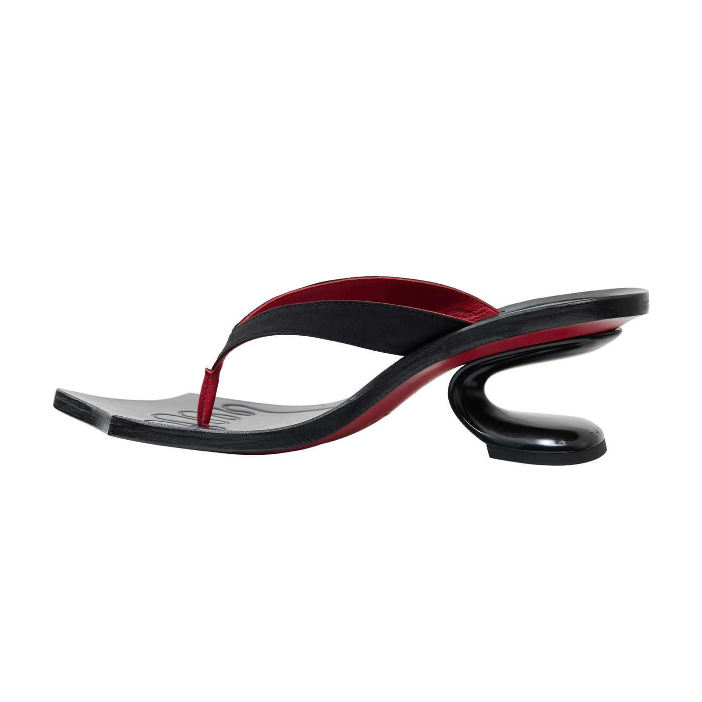 DRAGO SANDALS BLACK&RED