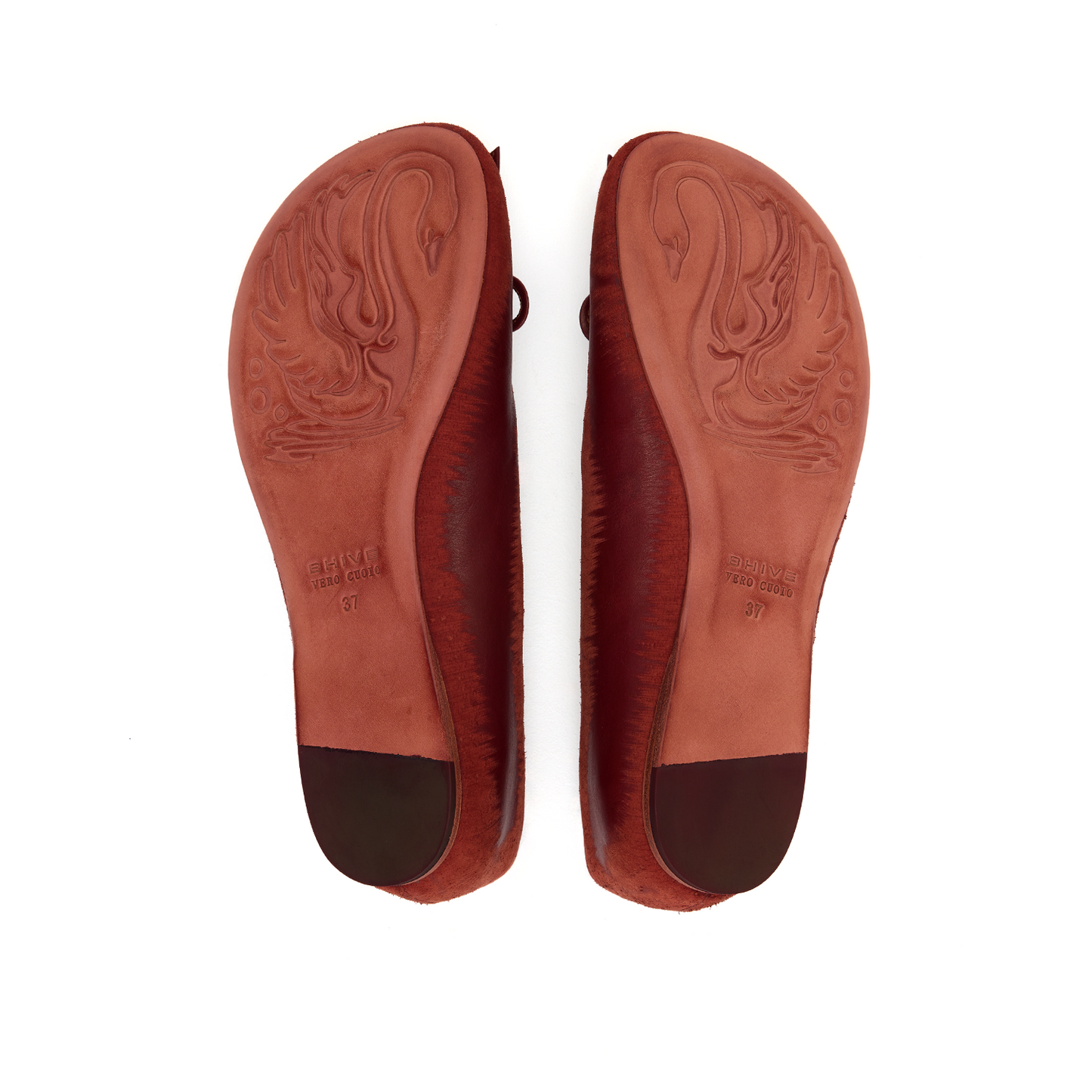 BAGGY BALLET FLATS SCRATCH RED