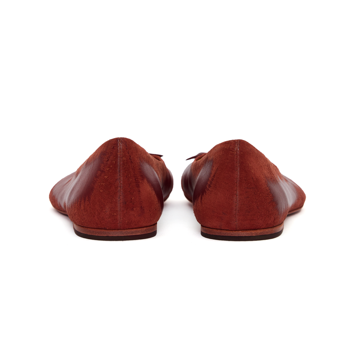 BAGGY BALLET FLATS SCRATCH RED