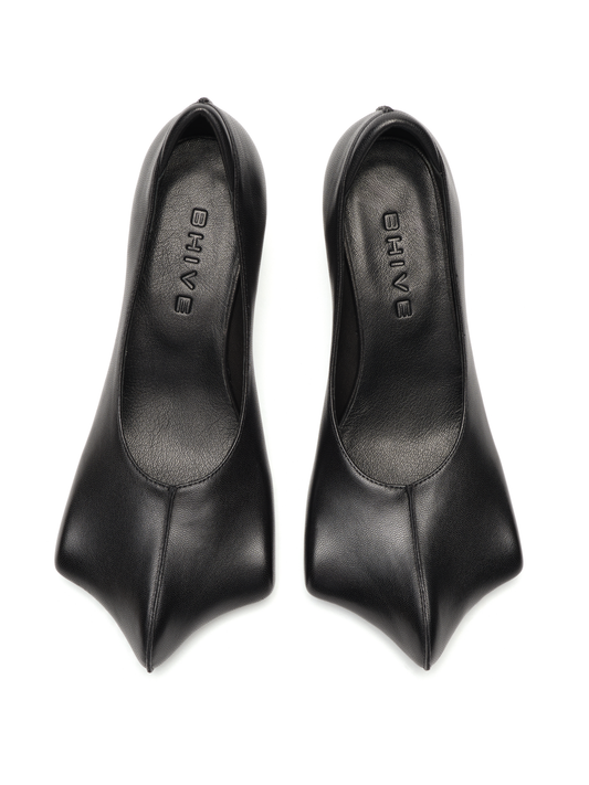 DRAGO HEELED PUMPS BLACK 