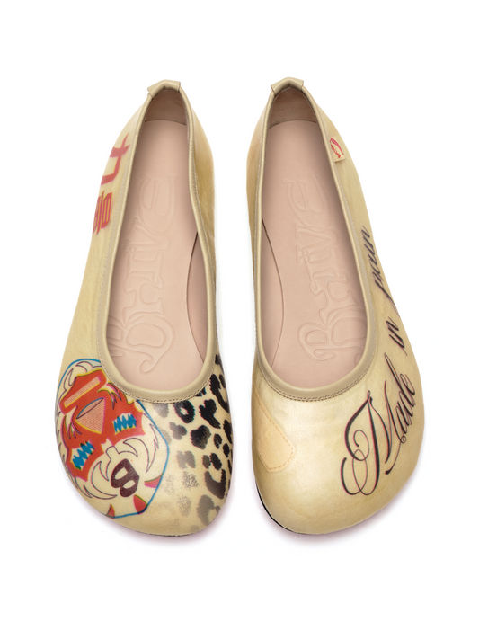 BAGGY BALLET FLATS NUDE 