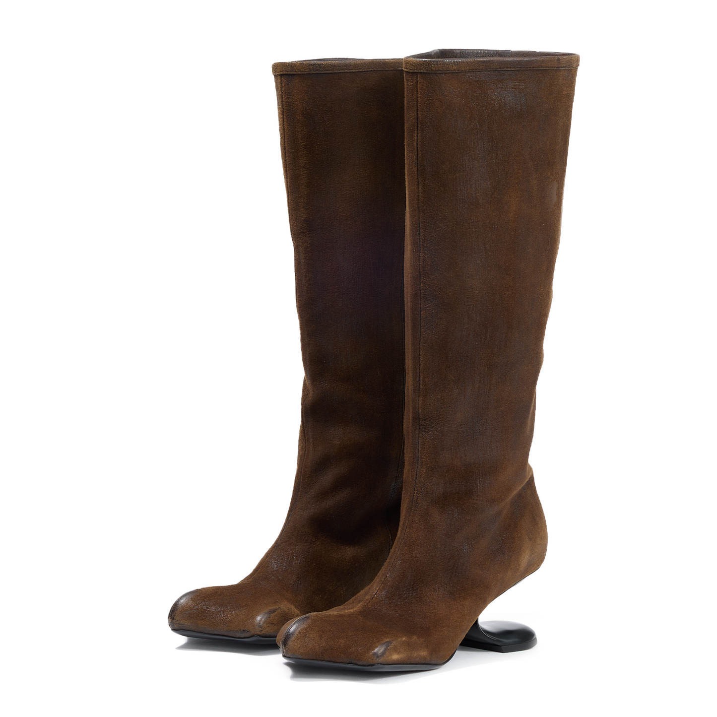 DRAGO WIDE-CALF BOOTS VINTAGE BROWN
