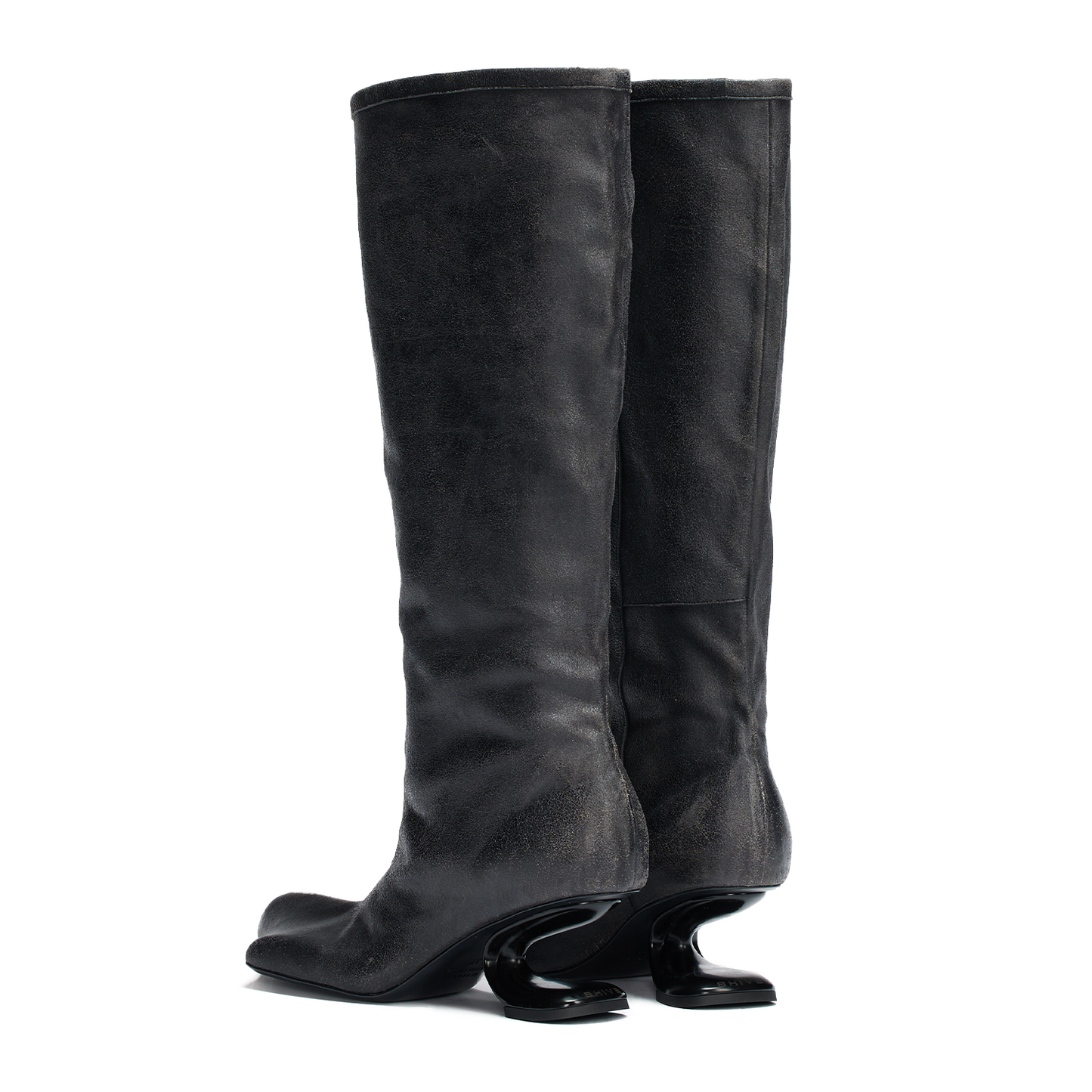DRAGO WIDE-CALF BOOTS VINTAGE BLACK