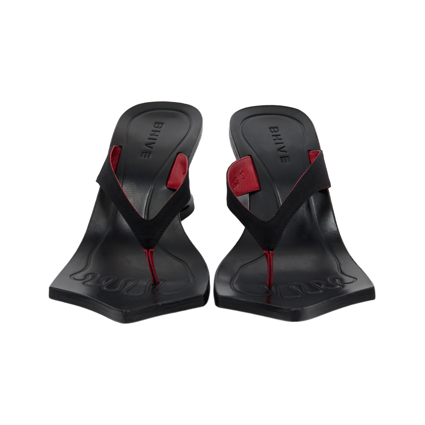 DRAGO SANDALS BLACK&RED