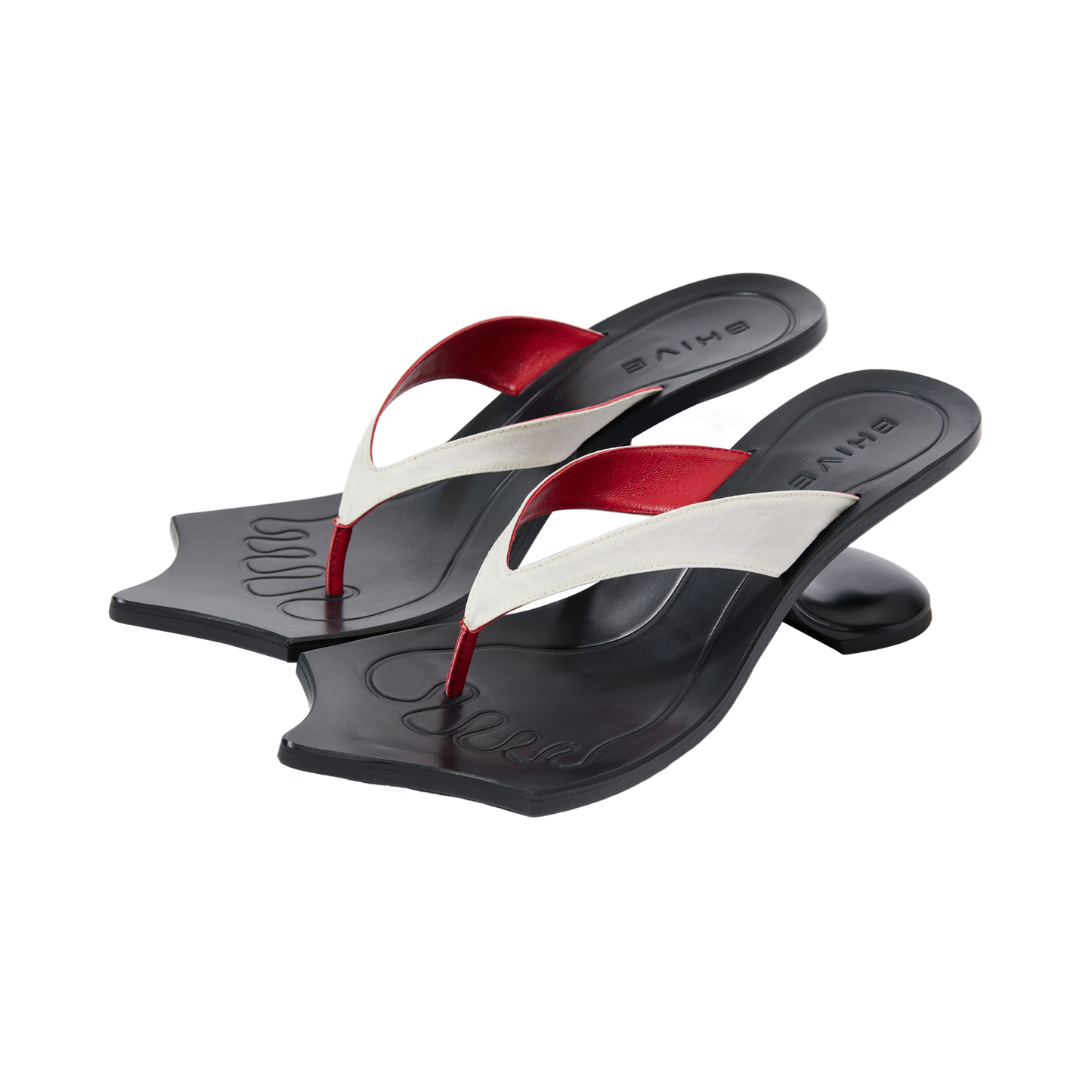 DRAGO SANDALS WHITE&RED