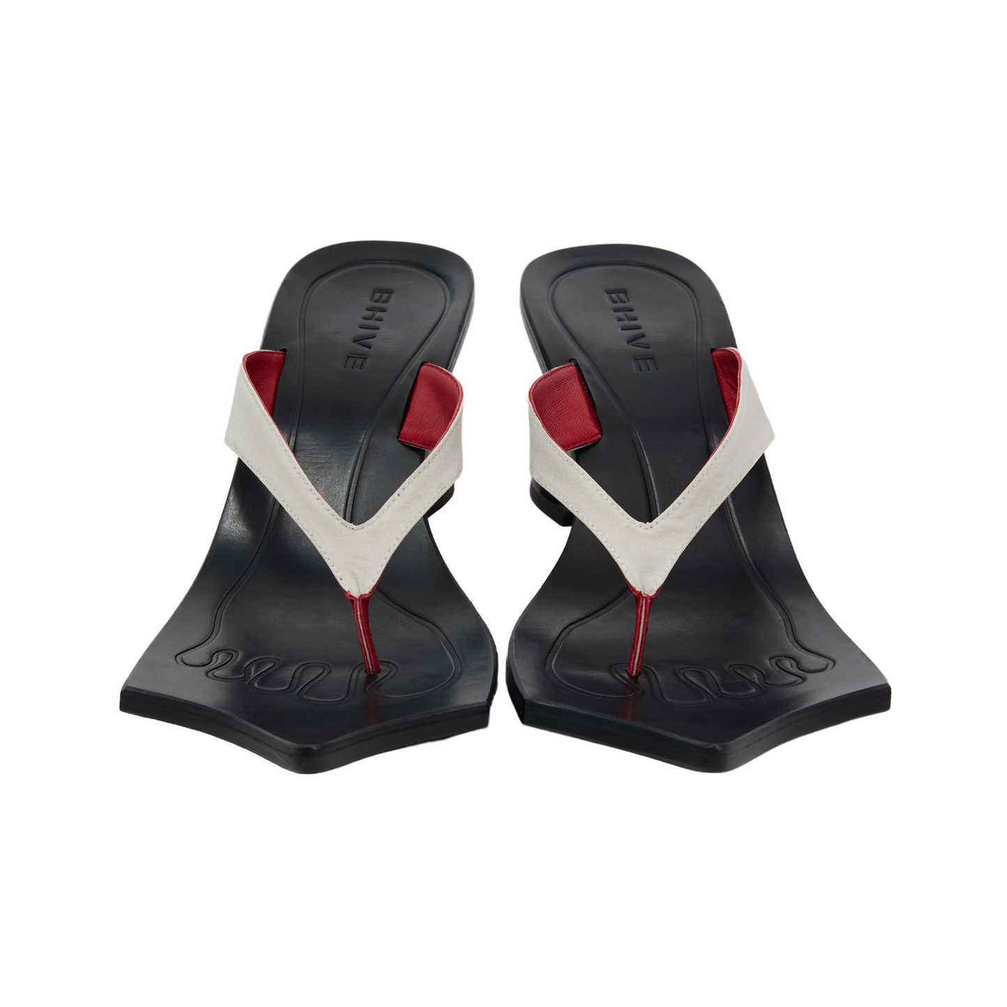 DRAGO SANDALS WHITE&RED