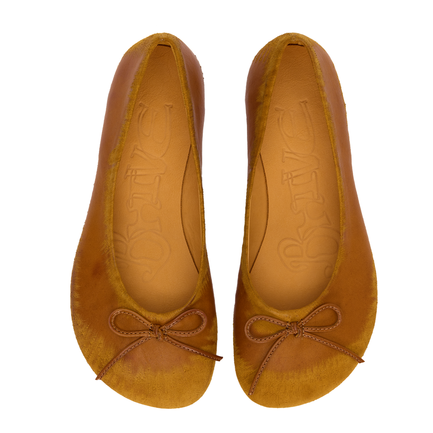 BAGGY BALLET FLATS SCRATCH YELLOW