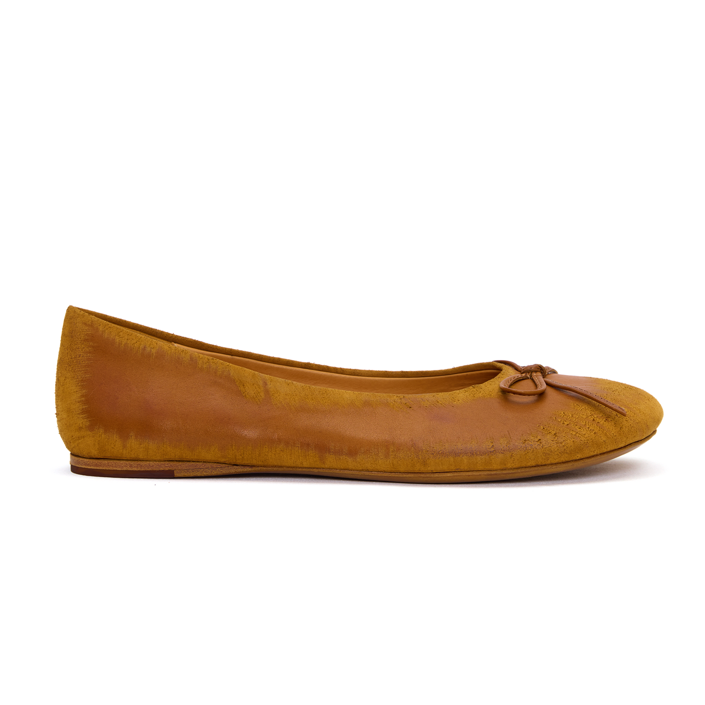 BAGGY BALLET FLATS SCRATCH YELLOW